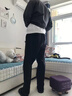 皮爾卡丹（pierre cardin）高端休閑褲男士秋冬季2025新款寬松直筒加絨加厚爸爸裝彈力長(cháng)褲子 藏青色 【春秋厚款】 XL 【建議130-150斤】 曬單實(shí)拍圖