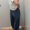 優(yōu)衣庫女裝男裝寬松廓形牛仔褲/彎刀鐮刀褲子25秋冬新款479000 67 海藍色 26 /160/66A 曬單實(shí)拍圖
