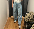 優(yōu)衣庫女裝男裝寬松廓形牛仔褲/彎刀鐮刀褲子25秋冬新款479000 67 海藍色 24 /155/62A 曬單實拍圖