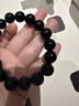 潮之夢(mèng)黑瑪瑙手串男士水晶黑色瑪瑙串珠玉髓手鏈女款素圈小珠子單圈配飾 珠徑-12mm(男女通款)-黑瑪瑙 曬單實(shí)拍圖