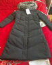 波司登（BOSIDENG）羽絨服鵝絨女款長(cháng)款連帽大毛領(lǐng)新國標90絨商場(chǎng)同款外套 黑色8056 XL 175/96A 曬單實(shí)拍圖