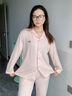 貓人 MiiOW純棉睡衣女士100%全棉春秋2025年新款家居服可外穿大碼長(cháng)袖套裝 米膚色【100%新疆棉親膚柔軟】 L 【推薦160-165cm95-110斤】 曬單實(shí)拍圖