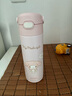 膳魔師（THERMOS）兒童保溫吸管杯美樂蒂316不銹鋼小學生開學必備水壺500ml 粉 曬單實拍圖
