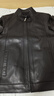 皮爾卡丹（pierre cardin）高端真皮皮衣男綿羊皮夾克春秋季薄款立領(lǐng)機車(chē)服潮流海寧皮衣外套 黑色 L /175 曬單實(shí)拍圖
