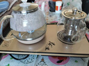 益茶福全自動(dòng)上水電熱水壺底部上水嵌入式電茶爐燒水壺燒水一體機玻璃煮茶壺保溫泡茶壺開(kāi)水壺 1L 保溫玻璃套裝SQ-008金色 曬單實(shí)拍圖