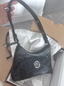 GROTTO個(gè)樂(lè )經(jīng)典迷你hobo植鞣綿羊皮輕便單肩斜挎小軟包禮物 經(jīng)典黑（銀標MINI） MINI 曬單實(shí)拍圖