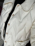 香影羽絨服女短款2025年冬季新款米白色小個(gè)子時(shí)尚翻領(lǐng)白鴨絨外套 米色 S 曬單實(shí)拍圖