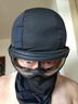 夏季戶(hù)外騎行摩托車(chē)頭套男冰絲防曬面罩遮陽(yáng)臉罩吸汗透氣 黑色（QXTT2302） 曬單實(shí)拍圖