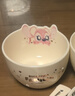迪士尼輕奢飯碗家用兒童高檔高顏值優(yōu)質(zhì)陶瓷餐具女生面碗湯碗造型 輕奢安琪飯碗單個(gè) 曬單實(shí)拍圖