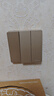 公牛（BULL）開(kāi)關(guān)插座 G12系列 三開(kāi)單控開(kāi)關(guān)奶油風(fēng)大面板開(kāi)關(guān)G12K311 星辰金  曬單實(shí)拍圖