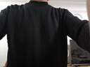 京東京造【可機洗羊毛衫】毛衣針織衫男圓領(lǐng)25秋冬新款外套 黑色 XL 曬單實(shí)拍圖