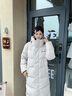坦博爾戶(hù)外2025冬季新款羽絨服女長(cháng)款連帽運動(dòng)百搭保暖外套TE5550873D 縞羽灰 XS (160) 曬單實(shí)拍圖