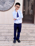 衣諾坊男生演出服西服襯衫套裝西褲學(xué)生表演服校園團體花童禮服兒童園服 曬單實(shí)拍圖