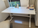 黑白調兒童A2學(xué)習桌書(shū)桌兒童桌椅實(shí)木升降桌子寫(xiě)字桌電腦桌進(jìn)口橡膠木1.4m 曬單實(shí)拍圖