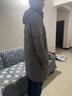 BESNOS意大利品牌冬季男士羽絨服男中長(cháng)款加厚保暖冬裝中年爸爸大碼外套 灰-可拆卸帽 M 曬單實(shí)拍圖