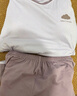 都市麗人女士睡衣女100%純棉短袖短褲春夏季帶胸墊全棉女士家居服女可外穿 曬單實(shí)拍圖