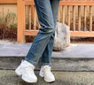 NOSSKISS高端品牌內增高厚底老爹鞋女2025最新款松糕休閑鞋小個(gè)子小白鞋女 米白色平底 【精美禮盒裝】 37 【標準碼】 曬單實(shí)拍圖