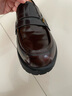 百麗2025復古英倫風(fēng)真皮樂(lè )福鞋小皮鞋牛皮女單鞋子B2561AA5  棕色 38 曬單實(shí)拍圖
