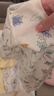 全棉時(shí)代雙面柔感純棉嬰兒連體衣服新生兒男女寶寶四季 白+輕舞66碼 曬單實(shí)拍圖