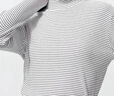 優(yōu)衣庫女裝羅紋條紋高領(lǐng)T恤/長(cháng)袖小高領(lǐng)內搭25秋冬新款481026 00 白色 L /160/88A 曬單實(shí)拍圖