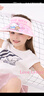 Hello Kitty兒童帽子夏季大帽檐防曬遮陽(yáng)帽男女童空頂太陽(yáng)帽 TKM1086凱蒂貓 曬單實(shí)拍圖