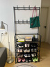 木雙福鞋架門(mén)口多層家用鞋帽一體鞋柜出租屋置物架宿舍收納柜 曬單實(shí)拍圖