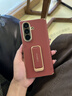 樂(lè )比億三星w26手機殼新款w26心系天下折疊屏yy超薄真皮保護套galaxy zfold7腕帶支架全包防摔商務(wù)男外殼 【丹曦紅】頭層牛皮丨磁吸腕帶丨旋轉支架 三星Galaxy W26 曬單實(shí)拍圖