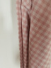 無(wú)印良品（MUJI）[自營(yíng)限定款]女士無(wú)側縫 雙層紗織睡衣  軟棉棉內衣 粉色格紋 XL 曬單實(shí)拍圖
