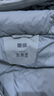 優(yōu)衣庫男裝無(wú)縫羽絨連帽外套/羽絨服保暖休閑夾克470077 02 淺灰色 L /175/100A 曬單實(shí)拍圖