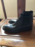 CDGLVCK&LEER意大利風(fēng)品牌切爾西靴英倫真皮圓頭短靴男冬季保暖高幫加絨皮鞋男 黑色加絨 44 奢侈品牌 曬單實(shí)拍圖