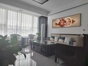LED燈畫(huà)福字客廳裝飾畫(huà)新中式大氣高檔沙發(fā)背景墻掛畫(huà)九魚(yú)圖壁畫(huà) （晶瓷鑲鉆）A款 0.7x1.8（推薦2.2-2,8米墻寬） （金框） 曬單實(shí)拍圖