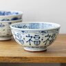 千代源日式進(jìn)口青花瓷碗福字陶瓷碗日本原裝藍(lán)凜堂碗釉下彩餐具飯碗面碗 福文字大碗 曬單實(shí)拍圖