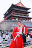 旗鉑漢服女童戰國袍春秋2025新款兒童中國風(fēng)套裝 美人兮紅色 160 曬單實(shí)拍圖