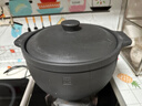 朱慶平四川雅安滎經(jīng)黑砂砂鍋朱氏砂器黑砂朱慶平純手工土鍋 4L(3-5人適用)+開(kāi)鍋費 4L 曬單實(shí)拍圖