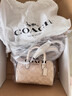 蔻馳（COACH）【品牌直供】女士手提單肩斜挎包波士頓包PVC配皮CW329 曬單實(shí)拍圖