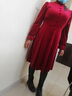 皮爾卡丹（pierre cardin）酒紅色金絲絨連衣裙2025年春秋季新款女裝高端氣質(zhì)晚禮服長(cháng)款 酒紅色官方旗艦 XL 建議118-129斤 曬單實(shí)拍圖