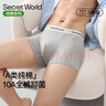 SecretWorld男士?jì)妊澞蠥類(lèi)嬰兒棉100%純棉襠10A全褲抗菌四角褲大碼運動(dòng)平角褲 曬單實(shí)拍圖
