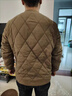 男士?jì)饶懨抟虑锒驴罴咏q加厚短款內穿棉服貼身打底保暖棉襖外套 卡其色-袖子也加絨 3XL 建議160-175斤 曬單實(shí)拍圖