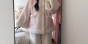 池夏【花間事:奶油糖霜】漢元素羊毛短襖褲子原創(chuàng  )改良漢服女 秋冬 奶油糖霜兩件套 S 現貨 曬單實(shí)拍圖