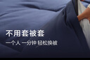 亞朵星球 被子 深睡控溫被PRO冬季 秋冬免被套A類(lèi) 約5.2斤150*200cm霧淞粉 曬單實(shí)拍圖