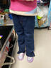 安奈兒童裝女童全腰牛仔夾褲2025冬新款 深藍牛仔 130 曬單實(shí)拍圖