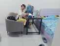 苡茉衣帽架落地立式臥室專用掛衣架宿舍客廳可置物加粗晾衣架雙鉤白 曬單實拍圖