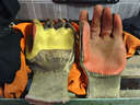 星宇膠片勞保手套橡膠加厚防滑防扎耐磨鋼筋工地工作勞動(dòng)搬運工膠皮干活維修防護手套 【10付】耐磨防滑加厚膠片手套 XL 曬單實(shí)拍圖