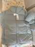 優(yōu)衣庫男裝無縫羽絨連帽外套/羽絨服保暖休閑夾克470077 02 淺灰色 XL /180/108B 曬單實拍圖
