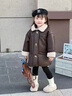 G.DUCKKIDS小黃鴨童裝女童外套冬季2024新款加厚兒童皮衣小女孩時(shí)尚衣服保暖 咖色 130 （建議身高120cm 8-9歲）cm 曬單實(shí)拍圖