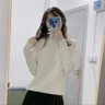 SXMM國際一線(xiàn)品牌羊絨衫女100%2025冬季高領(lǐng)女毛衣打底衫內搭針織衫 米白色(國際倉發(fā)貨+禮盒) L 【110-120斤】 曬單實(shí)拍圖
