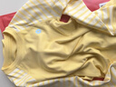 Q21【中暖】小暖皮兒童保暖內(nèi)衣套裝男女童秋衣秋褲校服神器 條紋黃 100 曬單實(shí)拍圖