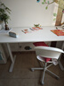 宜家（IKEA） BOLLSIDAN波席當辦公桌電競桌辦公寫(xiě)字電動(dòng)升降桌 白色桌160x70cm 曬單實(shí)拍圖