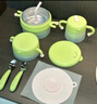 babycare兒童餐具輔食碗注水保溫碗不銹鋼叉勺寶寶吃飯喝水嬰兒周歲禮盒粉 曬單實拍圖