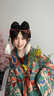 謎阿凰四時(shí)吉祥晉制漢服原創(chuàng  )改良魏晉風(fēng)日常通勤國風(fēng)長(cháng)衫女裝秋冬 四時(shí)吉祥褶衣（15天） L 曬單實(shí)拍圖